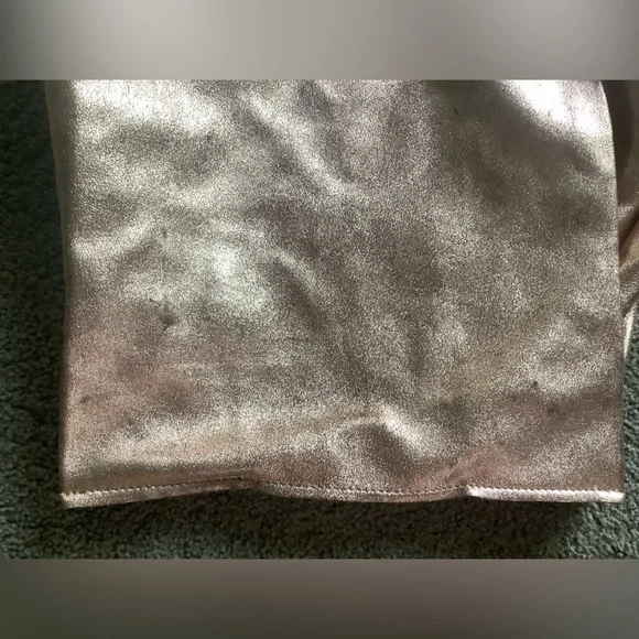 Anthropologie Rose Gold Leather Tote - Picture 3 of 7